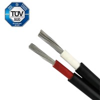 TÜV H1Z2Z2-K DC Solar PV Kabel 4MM2 6MM2 10MM2 16MM2 Rot Schwarz XLPO Isolierung PV1-F Photovoltaik Solarkabel