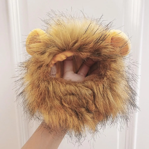 Perruque de Lion en Fausse Fourrure Réglable pour Chien et Chat, Confortable et Fantaisie, Idéale pour les Fêtes d'Hiver - Product Image 3