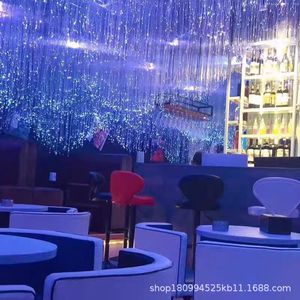 Fiber Optic Lights 2.5mm 250m Roll Color Changing Seven Color Luminous Plastic Fiber Optic Strips Party Lighting - Product Image 3
