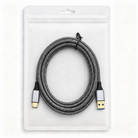 Câble de données USB 3.0 haute vitesse mâle A vers Micro USB B avec conducteur en cuivre et gaine en nylon pour disque dur externe