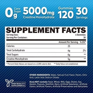 Gomitas de Creatina en Oferta, Suplemento Estimulante del Sistema Inmunitario, Gomitas Deportivas para Gimnasio, Creatina Monohidrato Hcl - Product Image 5