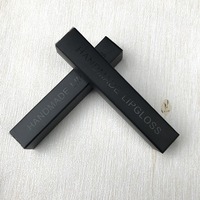 Boîtes personnalisées pour gloss à lèvres, emballage cosmétique fin, impression holographique mate, design naturel pur, boîte tube 5 ml, vente en gros