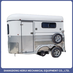 Remolque de Carga Recta para 2 Caballos, Diseño Superior y Personalizado, con Armario Integrado, para Transporte de Caballos Europeos - Product Image 4