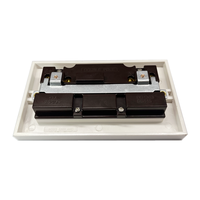 Interruptor de pared de alta calidad para el hogar, enchufe de pared británico de baquelita, doble Polo individual, 13A, 2 entradas, eléctrico, interruptor blanco
