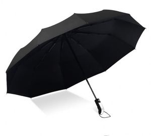 Parapluie de voyage pliable 3 sections pour filles en pongé 190T à ouverture et fermeture automatiques, idéal pour la promotion - Product Image 2