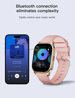 SW01 Tendance Nouveau Montre Intelligente Ultra Fine de 2,04 pouces avec Musique et Fréquence Cardiaque, Montre de Mode pour Femme