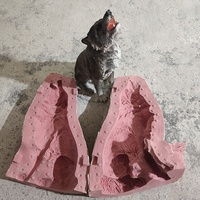 Moule en Fibre de Verre pour Statue de Lion Grandeur Nature Extérieure, Moule à Ciment pour Décoration de Jardin, Moules d'Animaux à Vendre