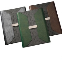 Carnet A5 en PU, couverture rigide, haute qualité, fermeture magnétique, design de couverture en collage, agenda, logo personnalisé pour entreprise, cadeau d'affaires