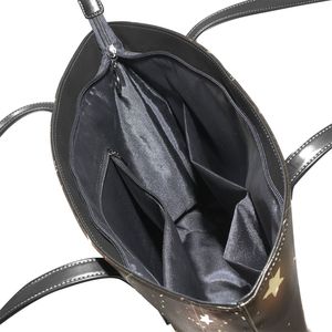 Sac fourre-tout en cuir PU, sac à main à bandoulière de grande capacité, fermeture à glissière, antivol, pour les courses quotidiennes et les voyages - Product Image 3