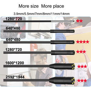 7毫米镜头 2米硬电缆 三合一室内检查摄像头内窥镜 智能手机/电脑/工业CMOS传感器 IP67防水 - Product Image 6