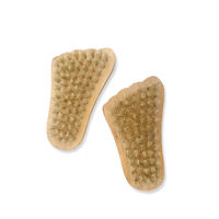 Brosse à ongles en bois naturel en forme de rein, personnalisable avec logo, à poils de sisal doux et durs, pour exfoliation des mains et des pieds, écologique, vente en gros