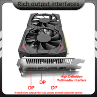 Rx 580 8Gb Amd Gpu Graphic Card for Desktop Gaming 2048Sp Gddr5 Vga Video Display Card 256Bit Rx580 Discrete Graphics Cards