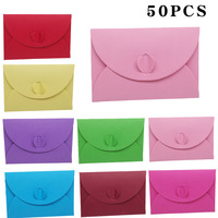 Amour bouton perle rouge papier enveloppe épaissie carte postale enveloppe romantique amour lettre Invitation enveloppe d'affaires