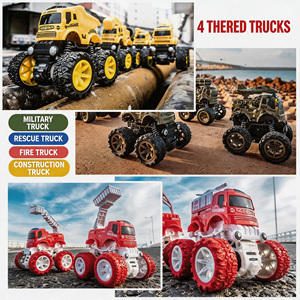 Nouvelle Voiture Jouet Monster Truck en Plastique 2025 pour Enfants, à Friction et à Inertie, Éducative, pour 5-7 Ans, Meilleure Vente - Product Image 2