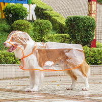 Transparante waterdichte hondenregenjas voor buiten, winddicht, ademend, geschikt voor Golden Retriever, Labrador en grote honden.