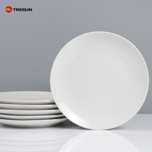 High Quality 10.5 Inch <b>White</b> Porcelain Serving Plate Classic Style Dishwasher Safe Microwavable Safe Eco-Friendly Custom Dishes - Product Image 3