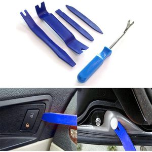 Juego de herramientas para remover paneles de audio de automóviles, 5 piezas, kit de palancas de plástico azules para el tablero y molduras de puertas - Product Image 3