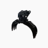 Grappins d'excavatrice hydraulique robustes de 7 à 11 tonnes MG04 Mini avec pompe à engrenages et ouverture de mâchoire de 2200 mm pour les travaux de chargement