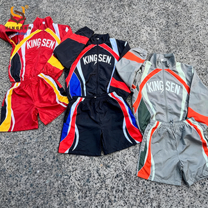 Conjunto de Chándal de Carreras Personalizado OEM para Hombre, Chaqueta Cortavientos Vintage con Bloques de Color y Pantalones Cortos, 2 Piezas, Ropa Urbana Y2K, Ropa Deportiva Casual - Product Image 2
