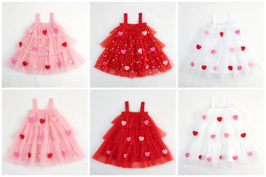Abito a strati in Tulle di cotone per bambine e bambine Abito da TUTU per bambine e bambine abito bianco estivo con spalline Casual - Product Image 2