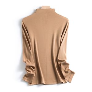 Base en <span class=keywords><strong>laine</strong></span> modale personnalisée pour femmes, vêtement thermique, <span class=keywords><strong>col</strong></span> rond, demi-<span class=keywords><strong>col</strong></span> <span class=keywords><strong>roulé</strong></span>, sans repassage - Product Image 1