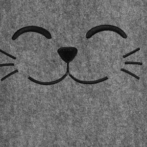 Felt <b>Laundry</b> Hamper Stackable <b>Storage</b> Kitten Custom Felt <b>Storage</b> Basket for Kids Bedroom - Product Image 5