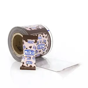 工厂批发定制印刷层压塑料包装纸预卷膜巧克力棒棒糖糖果食用食品储存
