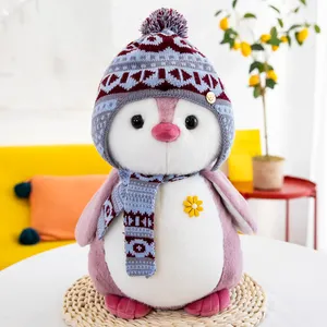 Chất Lượng Cao Tùy Chỉnh Hat Penguin/Kính Penguin /Earmuff Penguin Mềm Đồ Chơi Động Vật Biển Bán Buôn Thực Tế Penguin Đồ Chơi Sang Trọng