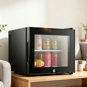 Mini Frigo Termoelettrico Silenzioso da 20L con Porta in Vetro, Luce LED e Display Compatto, Piccolo Refrigeratore per Hotel, Casa e Raffreddamento Bevande - Product Image 2