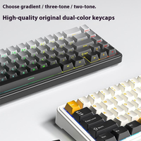 Clavier mécanique sans fil Aula F65 65% tri-mode, 67 touches, échangeables à chaud, avec joint, clavier de jeu RGB personnalisé