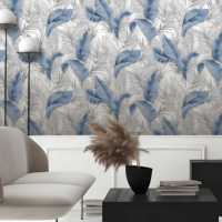 Papier peint en vinyle PVC imperméable KingMair classique, motif floral, pour chambre à coucher, salon, couloir, hôtel, facile à poser soi-même