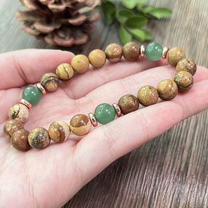 Bracelet en pierre naturelle avec perles de verre colorées pour l'équilibre émotionnel – Partenaire logistique fiable pour les grossistes – Conception personnalisée - Product Image 1