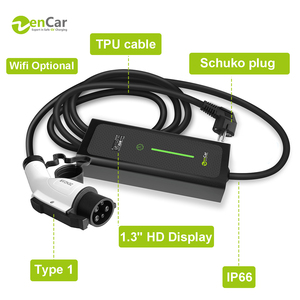 ZenCar Home EV Cargador portátil 16A 3.5kW 220V Nivel 2 EVSE con pantalla Wifi Opción Tipo 1 Cargadores de vehículos eléctricos - Product Image 3