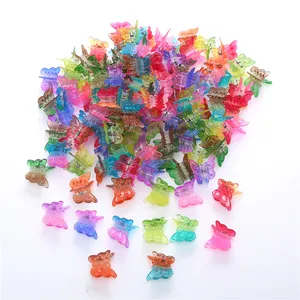 Mini Butterfly Hairpin Children's Small Grip Girl's Hair Clips Wholesale Lovely Candy Color Baby Hairpin Butterfly Clip