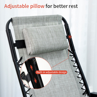 Chaise longue pliante personnalisée en métal OEM pour salon moderne, parc, cour, extérieur, détente et bain de soleil