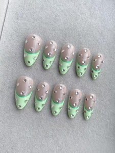 <span class=keywords><strong>Uñas</strong></span> Postizas Francesas Hechas a Mano de Alta Calidad al por Mayor, Color Rosa Degradado, 10 Piezas, <span class=keywords><strong>para</strong></span> Mujeres y <span class=keywords><strong>Niñas</strong></span>, Accesorios <span class=keywords><strong>para</strong></span> Decoración de <span class=keywords><strong>Uñas</strong></span> - Product Image 4