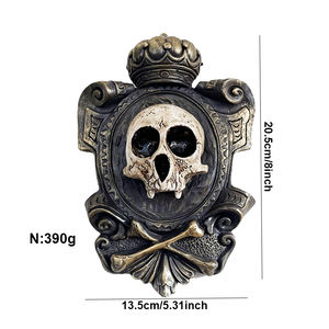 Nouvelles idées de produits 2026 Décoration intérieure <span class=keywords><strong>Halloween</strong></span> Crâne suspendu Ornement en résine Décoration de <span class=keywords><strong>porte</strong></span> - Product Image 1