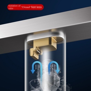 Custom 304 Gun Gray Deodorant Linear Rectangular Bathroom Shower Room Floor Drain 3.2 Light Luxury Electroplated - Product Image 2