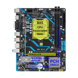 เมนบอร์ด NEW <span class=keywords><strong>B85</strong></span> รองรับ TPM 2.0 ช่องเสียบ LGA1150 แบบ Dual Channel 2X DDR3 RAM ช่องเสียบ NVMe M2 PCIe3.0 X16 SATA3.0 USB3.0 - Product Image 5