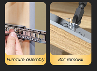 Perceuse à percussion sans fil 20V sans balais avec 2 batteries, mandrin 13mm à couple élevé, vitesse variable, usage domestique et industriel