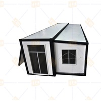 Modèle de maison conteneur extensible, conception modulaire, structure pliable, bâtiment préfabriqué duplex