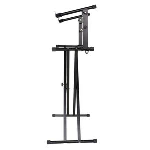 Soporte para teclado electrónico - soporte plegable de doble capa para teclado - altura ajustable - Product Image 6