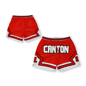 Pantalones cortos de malla de baloncesto de alta calidad Pantalones cortos deportivos de hombre con diseño de logotipo bordado personalizado - Product Image 5