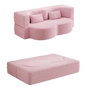 VOYAGE kompresi kemasan ruang tamu awan set Sofa 2 tempat duduk merah muda lipat Sofa Lounge kasur - Product Image 4
