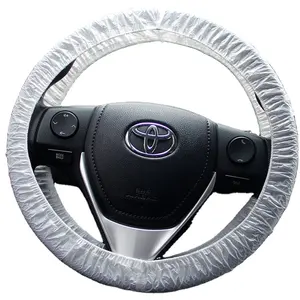 Disposable clear car steering wheel cover soft LDPE plastic moisture proof blow molding processed