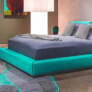 Leerle современная деревянная матовая кровать в итальянском стиле Майами из матовой ткани с отделением для хранения высококачественного дизайнера - Product Image 2