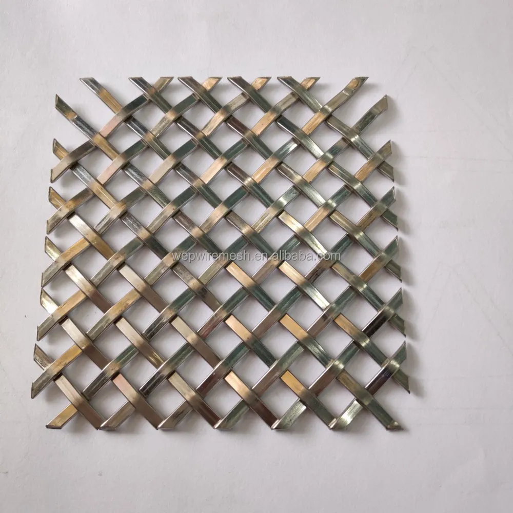 Rete metallica tessuta dell'acciaio inossidabile della decorazione per la costruzione di architettura