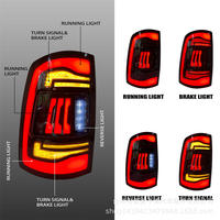 Feux arrière à LED complets adaptés pour Dodge RAM 1500 2500 3500 2009 - 2018 Feux arrière de frein Clignotant Feu arrière Accessoires Auto