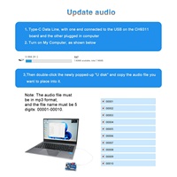 Reproductor de Música MP3 de 20W con Descarga USB, Módulo de Voz Programable de 8MB, Combinación con Salida de 12V, Chip Amplificador de 10 Vías para la Industria