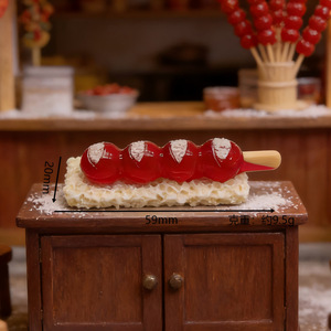 Miniature di Frutta Candita Simulata: Bacche, Fragole, Arance e Fichi in Resina, Accessori per Frigorifero, Giocattoli Alimentari in Miniatura - Product Image 6